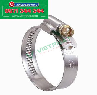 Và phụ kiện đi kèm ống gió mềm là cổ dê hay còn gọi là đai siết