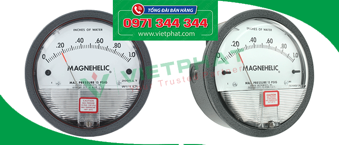 Đồng hồ đo chênh áp 0 – 100 Pa thương hiệu Magnehelic Dwyer