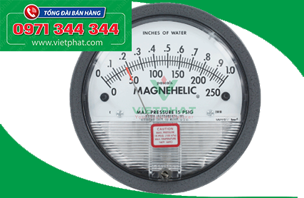 Đồng hồ đo chênh áp Dwyer Magnehelic 250 Pa