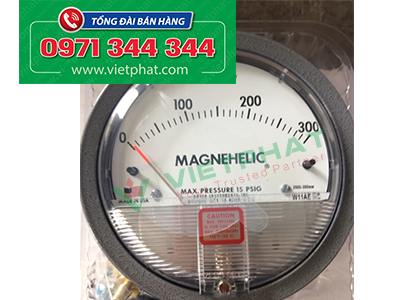 Đồng hồ đo chênh lệch áp suất series 2000 dải đo 300 Pa