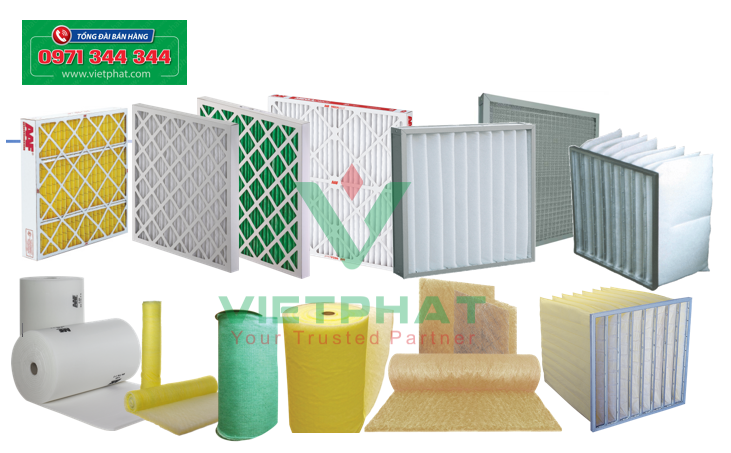 Lọc thô AAF: Lọc khí thô hay còn gọi là lọc sơ cấp (pre filter), là loại lọc được gắn ngay tại đầu vào của hệ thống lọc khí sạch nhằm ngăn chặn những loại hạt bụi thô, có kích thước lớn hơn 20 micron trở lên.