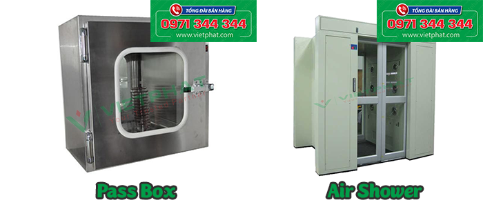 Thiết bị bắt buộc phải có trong phòng sạch Pass Box - Air shower