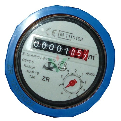Cách xem đồng hồ nước mặt hiển thị cộng dồn