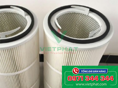 lõi lọc Cartridge Polyester phủ PTFE