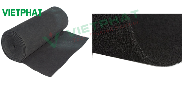 Bông lọc than hoạt tính khử mùi