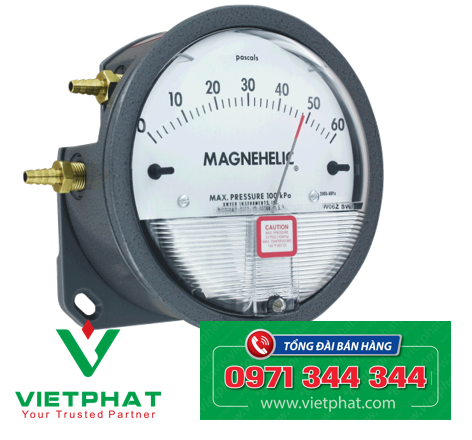Đồng hồ đo chênh áp phòng 0-60Pa