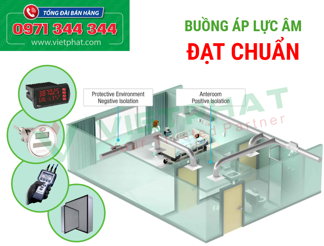Buồng áp lực âm đạt chuẩn