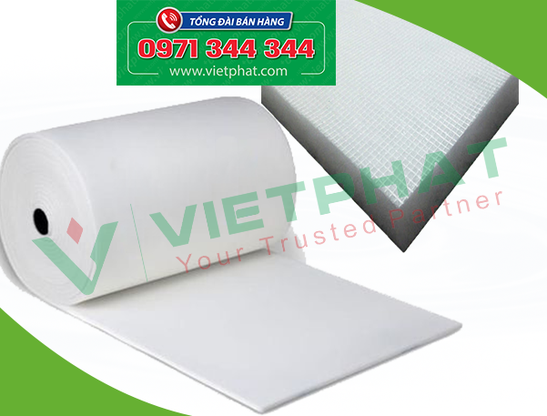 Bông lọc sàn phòng sơn sợi thủy tinh
