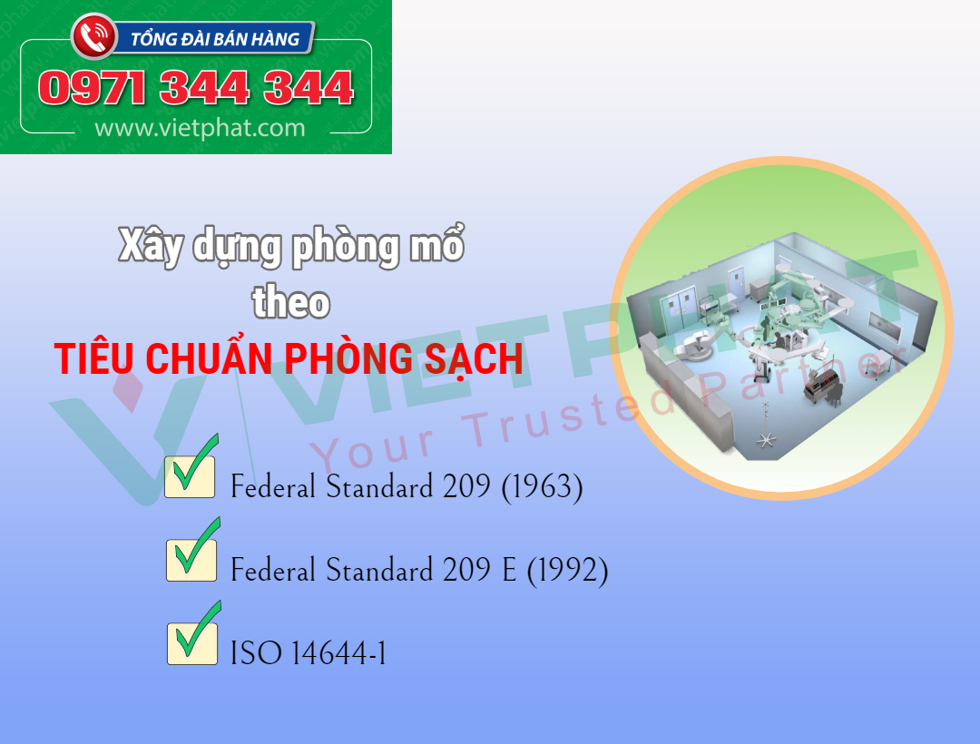 Xây dựng phòng mổ theo tiêu chuẩn phòng sạch