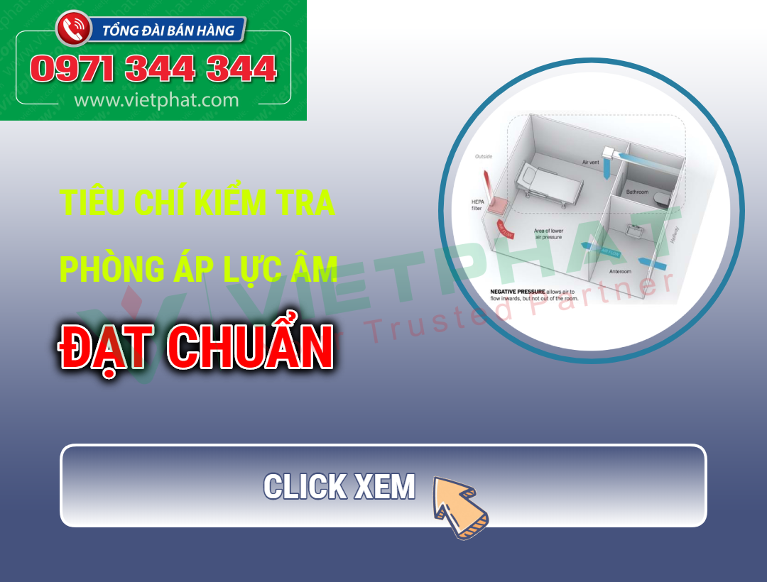 Tiêu chí kiểm tra phòng áp lực âm đạt chuẩn