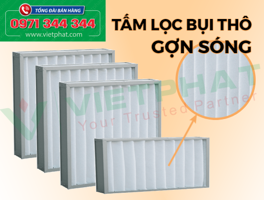 Tấm lọc bụi dạng gợn sóng