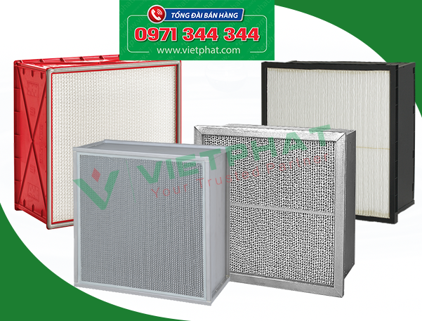 Lọc HEPA H14 lọc sạch 99,995% các hạt bụi 0.3 micron