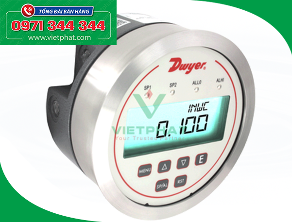Đồng hồ đo chênh lệch áp suất dạng điện tử của Magnehelic Dwyer