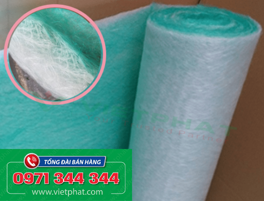Bông lọc sàn phòng sơn sợi thủy tinh không dệt