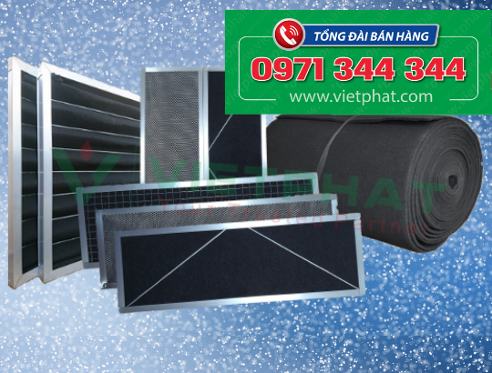 Tấm lọc carbon than hoạt tính khung nhôm