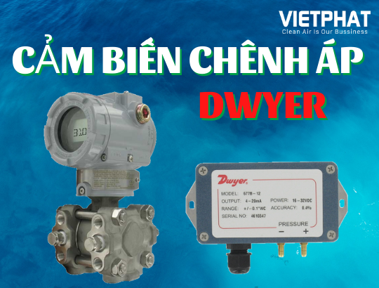 Cảm biến chênh áp đường ống gió Dwyer